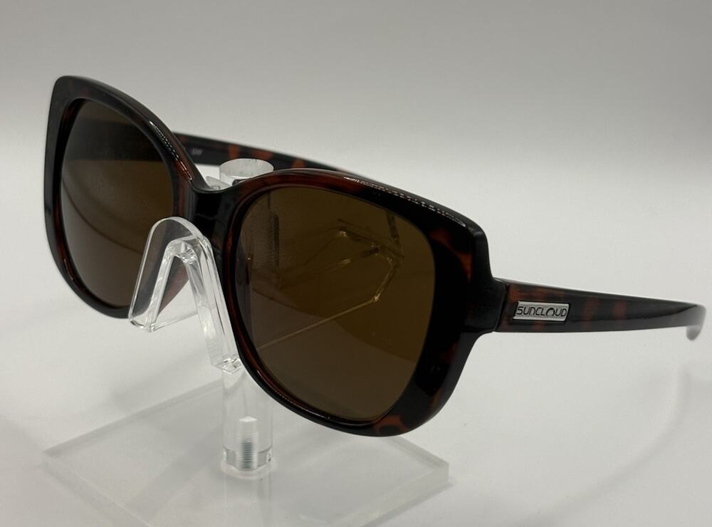 Suncloud Beyond Polarized GW Tortoise Wrap Sunglasses Brown Lenses USA